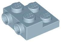 Plaatje in Gallery viewer laden, LEGO® los onderdeel Plaat Aangepast in kleur Zandblauw 99206