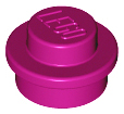 Plaatje in Gallery viewer laden, LEGO® los onderdeel Plaat Rond in kleur Magenta 4073