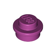 Plaatje in Gallery viewer laden, LEGO® los onderdeel Plaat Rond in kleur Magenta 4073