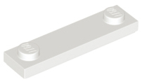 LEGO® los onderdeel Plaat Aangepast in kleur Wit 41740