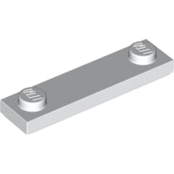 LEGO® los onderdeel Plaat Aangepast in kleur Wit 41740