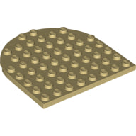Plaatje in Gallery viewer laden, LEGO® los onderdeel Plaat Rond in kleur Geelbruin 41948