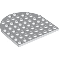 Plaatje in Gallery viewer laden, LEGO® los onderdeel Plaat Rond in kleur Wit 41948
