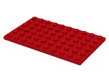 Plaatje in Gallery viewer laden, LEGO® los onderdeel Plaat Algemeen in kleur Rood 3033