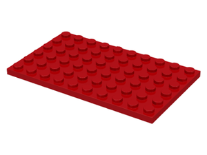 LEGO® los onderdeel Plaat Algemeen in kleur Rood 3033