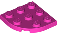 LEGO® los onderdeel Plaat Rond in kleur Donker Roze 30357