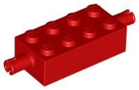 Plaatje in Gallery viewer laden, LEGO® los onderdeel Steen Aangepast in kleur Rood 6249