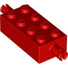 LEGO® los onderdeel Steen Aangepast in kleur Rood 6249