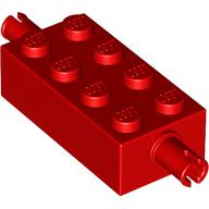 LEGO® los onderdeel Steen Aangepast in kleur Rood 6249
