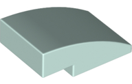 Plaatje in Gallery viewer laden, LEGO® los onderdeel Dakpan Gebogen in kleur Licht Aqua 24309