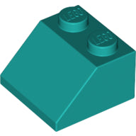 Plaatje in Gallery viewer laden, LEGO® los onderdeel Dakpan Algemeen Donker Turkoois 3039