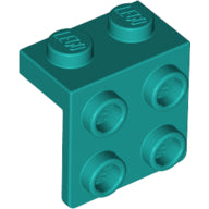 Plaatje in Gallery viewer laden, LEGO® los onderdeel Beugel in kleur Donker Turkoois 44728