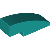 Plaatje in Gallery viewer laden, LEGO® los onderdeel Dakpan Gebogen Donker Turkoois 50950