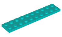 LEGO® los onderdeel Plaat Algemeen Donker Turkoois 3832