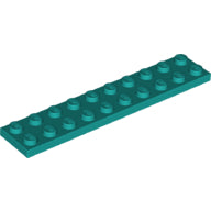 LEGO® los onderdeel Plaat Algemeen Donker Turkoois 3832