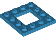 LEGO® los onderdeel Plaat Aangepast Donker Azuurblauw 64799