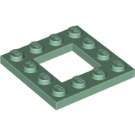 Plaatje in Gallery viewer laden, LEGO® los onderdeel Plaat Aangepast in kleur Zandgroen 64799