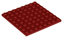 Plaatje in Gallery viewer laden, LEGO® los onderdeel Plaat Algemeen in kleur Donkerrood 41539