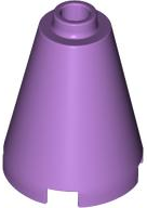 Plaatje in Gallery viewer laden, LEGO® los onderdeel Kegel in kleur Medium Lavendel 3942c