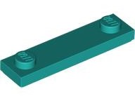 Plaatje in Gallery viewer laden, LEGO® los onderdeel Plaat Aangepast Donker Turkoois 41740