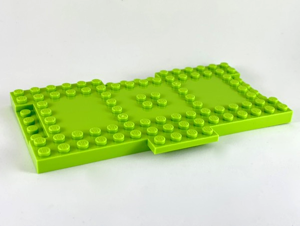 LEGO® los onderdeel Steen Aangepast in kleur Limoen 18922