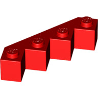 LEGO® los onderdeel Steen Aangepast in kleur Rood 14413