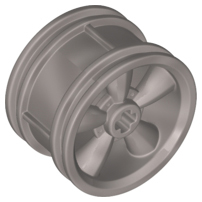 LEGO® los onderdeel Wiel in kleur Zilver 42716