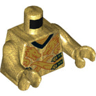 LEGO® los onderdeel Lijf met Motief Parel Goud 973pb3410c01