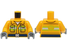 Plaatje in Gallery viewer laden, LEGO® Lijf met Motief Helder Licht Oranje 973pb3384c01