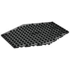 LEGO® los onderdeel Plaat Aangepast in kleur Zwart 44666