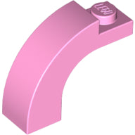 LEGO® los onderdeel Steen Boog in kleur Fel Roze 6005