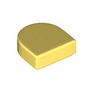 LEGO® los onderdeel Tegel Rond Helder Lichtgeel 24246