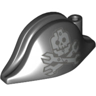 Plaatje in Gallery viewer laden, LEGO® los onderdeel Hoofddeksels in kleur Zwart 2528pb13