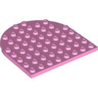 LEGO® los onderdeel Plaat Rond in kleur Fel Roze 41948