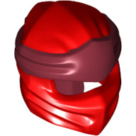 Plaatje in Gallery viewer laden, LEGO® los onderdeel Hoofddeksels in kleur Rood 40925pb05