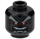 LEGO® los onderdeel Hoofd in kleur Zwart 3626cpb2296