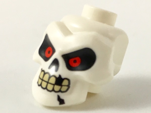 LEGO® los onderdeel Hoofd Aangepast in kleur Wit 43693pb01