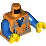 LEGO® los onderdeel Lijf met Motief Oranje 973pb3370c01