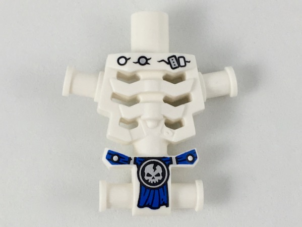LEGO® los onderdeel Lijf Accessoire in kleur Wit 93060pb06