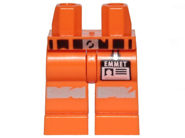 LEGO® los onderdeel Benen met Motief Oranje 970c00pb0897