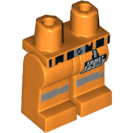 LEGO® los onderdeel Benen met Motief Oranje 970c00pb0897