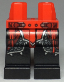 LEGO® los onderdeel Benen met Motief Rood 970c11pb43