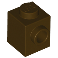 LEGO® los onderdeel Steen Aangepast Donker Bruin 87087