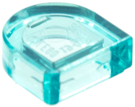 LEGO® los onderdeel Tegel Rond Doorzichtig Lichtblauw 24246