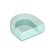 LEGO® los onderdeel Tegel Rond Doorzichtig Lichtblauw 24246