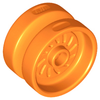 LEGO® los onderdeel Wiel in kleur Oranje 18976