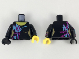 LEGO® los onderdeel Lijf met Motief Zwart 973pb3373c01