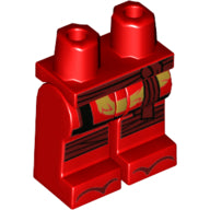 Plaatje in Gallery viewer laden, LEGO® los onderdeel Benen met Motief Rood 970c00pb0905