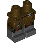 LEGO® onderdeel Benen met Motief Donker Bruin 970c00pb0898