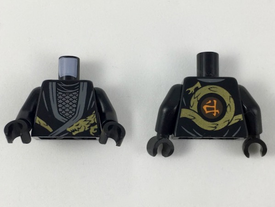 LEGO® los onderdeel Lijf met Motief Zwart 973pb3401c01